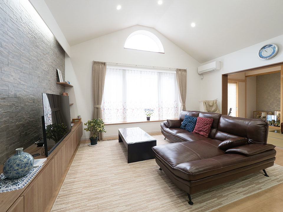 天井を少し高くしたのは、息子のお嫁さんのアドバイス