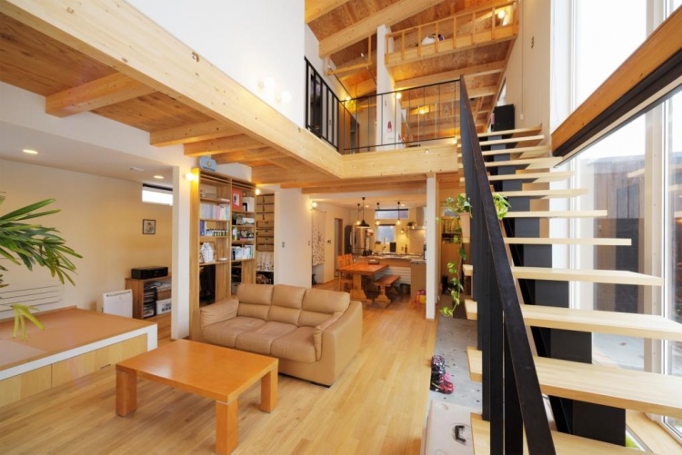 自然素材＋解放感＋動線重視の注文住宅/札幌市北区Yさん