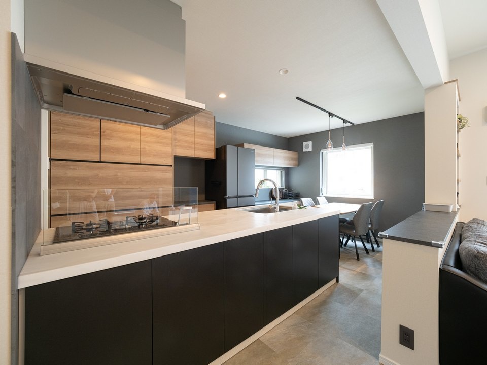 デザインが揃ったキッチン収納