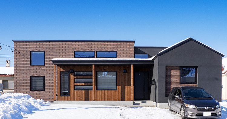 十勝の厳しい気候に高断熱高気密で対応。洗練されたモダン平屋　清水町Gさん/カントリーヴィレッジ