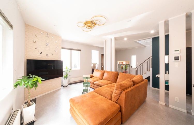 「リビングの大空間」を叶えたモダンデザインの家　旭川市S邸／小森工務店