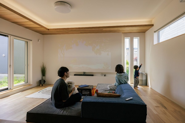 生活感を抑えたナチュラルな家/帯広市 F邸　石井建設