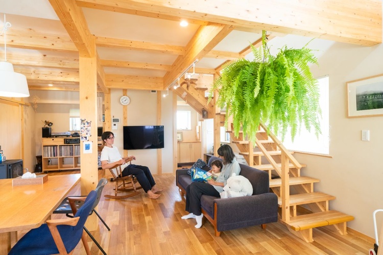 自然素材とゼロ・エネルギーの２つを兼ね備えた家　旭川市Ｔ邸／藤井光雄工務店