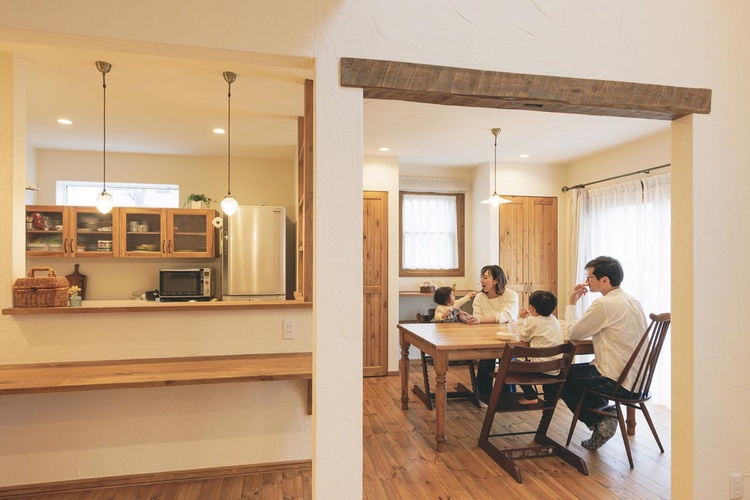 「本物の質感に惹かれて」選んだカントリーの家/帯広市Oさん