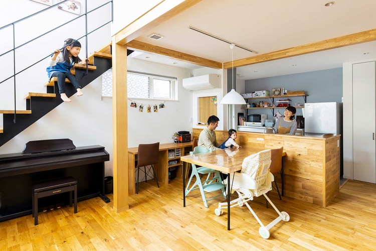 本物志向の提案型住宅で叶える自分らしい暮らし　札幌市Sさん／リビングワーク