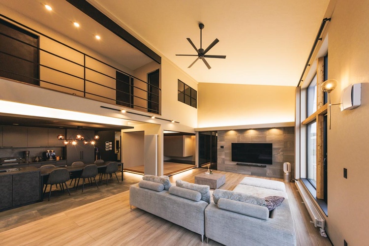 37帖LDKでゆったり暮らすモダンスタイルの家/音更町Mさん