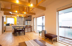 無垢の木と眺めが魅力のエコハウス／札幌市・工藤さん／白田建築事務所